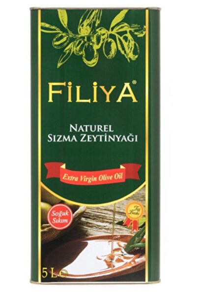 Filiya 5 ltTaş Baskı Soğuk Sıkım Natürel Sızma Ayvalık Zeytinyağı