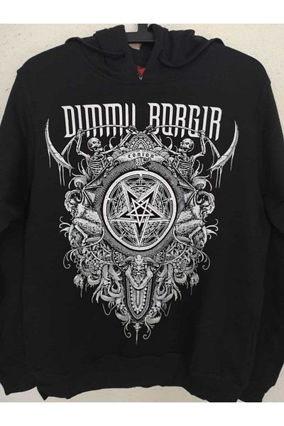 StüdyoÜmitTişört Dımmu Borger-Eonion-Zipless Hooded Sweatshirt