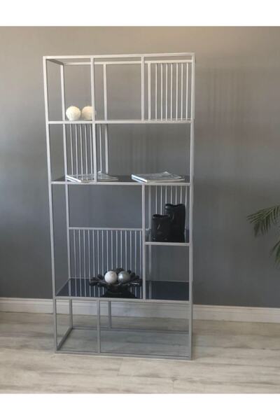 Atolly Home Gri Kitaplık