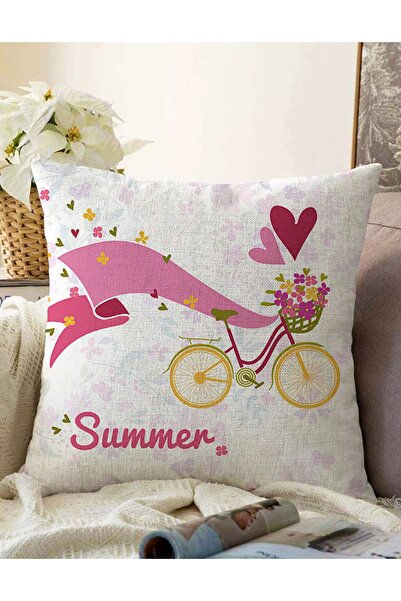 Realhomes Çift Taraflı Dijital Baskılı Modern Raşel Örme Yastık Kırlent Kılıfı