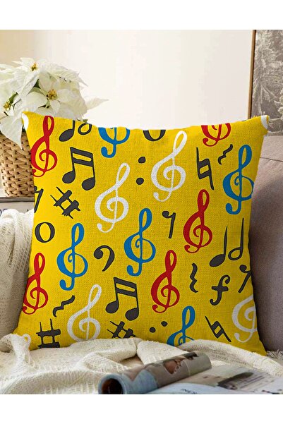 Realhomes Çift Taraflı Sarı Zeminli Sol Anahtarlı Dijital Baskılı Modern Raşe...