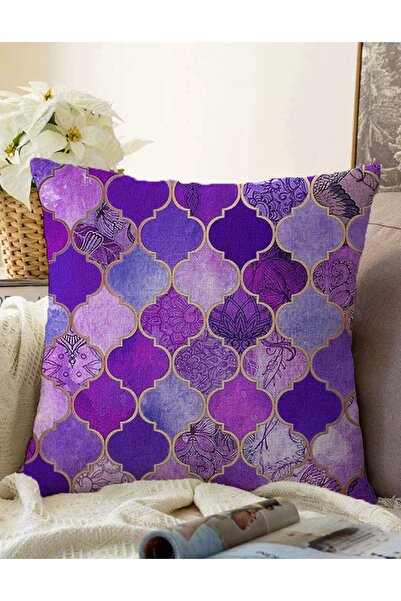 Realhomes Cu două fețe, culoare violet, cu model Ogea, design special, decora...