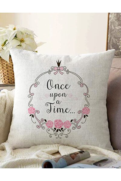 Realhomes غطاء وسادة منسوج من One Upon A Time مطبوع رقميًا على الوجهين من Ras...