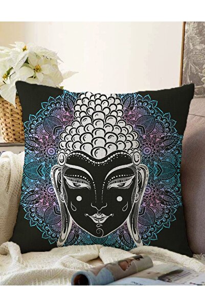 Realhomes Digital Printed Double Sided Modern Raschel Throw Pillow Cover