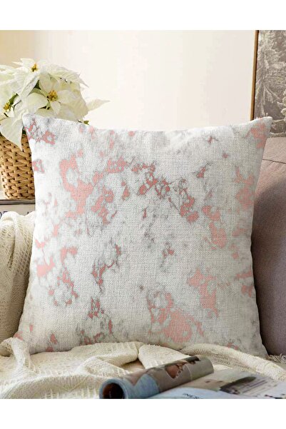 Realhomes Çift Taraflı Mermer Zeminli Dijital Baskılı Raşel Örme Yastık Kırle...
