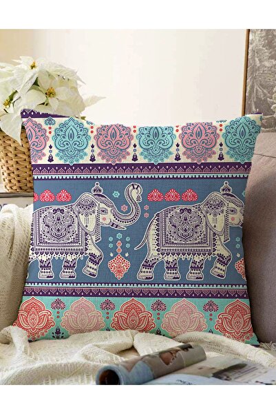 Realhomes Çift Taraflı Modern Fil Desen Dijital Baskılı Modern Raşel Örme Yas...