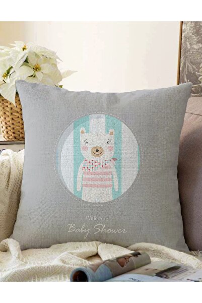 Realhomes Dvostrana navlaka za jastuk sa temom dobrodošlice na baby showeru, ...