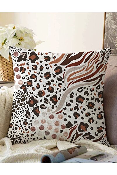 Realhomes Leopard dvostrano digitalno štampana ikat šara moderna rašel pleten...