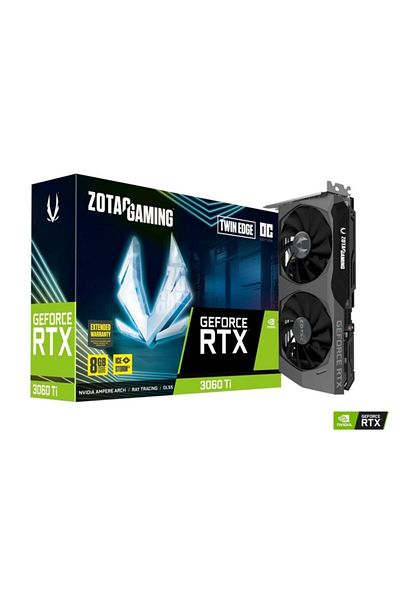 Zotac بطاقة ZOTAC GAMING GeForce RTX 3060 Ti Twin Edge OC LHR