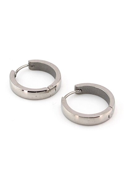 Solfera Büyük Boy 20mm Kalın Halka Paslanmaz Çelik Halka Küpe E838