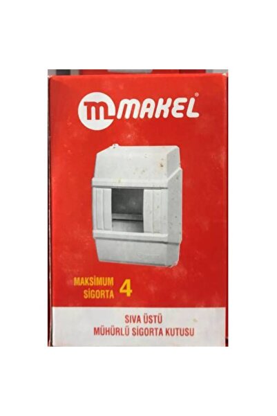 MAKEL Sıva Üstü 4'lü Mühürlü Sigorta Kutusu