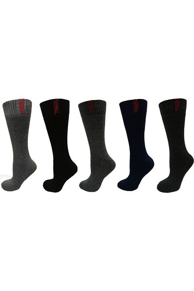 Menmod Men's 5 Pack Assortment Seamless Toe Thermal Socks 644005