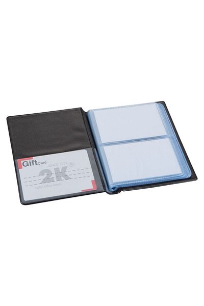 2K Business Card Album 2 Rows 80 Cards 11x13,5 Cm