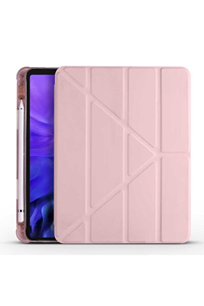 Nezih Case Rose Gold Samsung Tab S7 T870 11 Inç Tri Folding Tablet Kılıfı