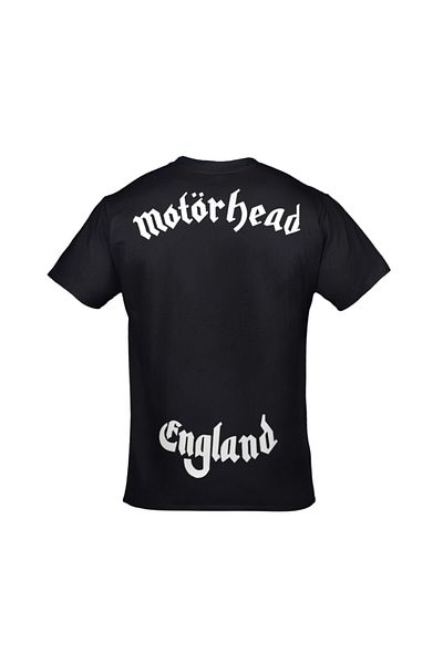 Orijin Tekstil Unisex Μαύρο μπλουζάκι Motörhead England με στάμπα