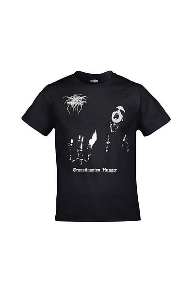 Orijin Tekstil Dark Throne Transilvanian Hunger Ferdasyn Unisex εμπρός πίσω εμπριμέ μαύρο μπλουζάκι