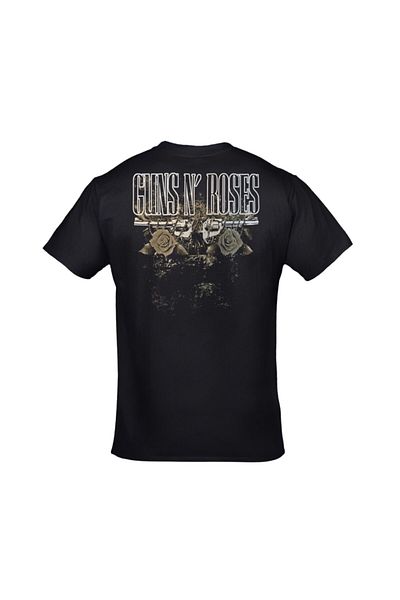 Orijin Tekstil Unisex Black Guns N' Roses Axl Rose Unisex Front Back Printed Tshirt