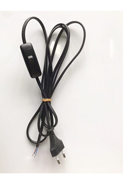 YILDIRAY Arapuarlı Kablo 1,5 Metre Fişli Anahtalı Abajur Kablosu 1714