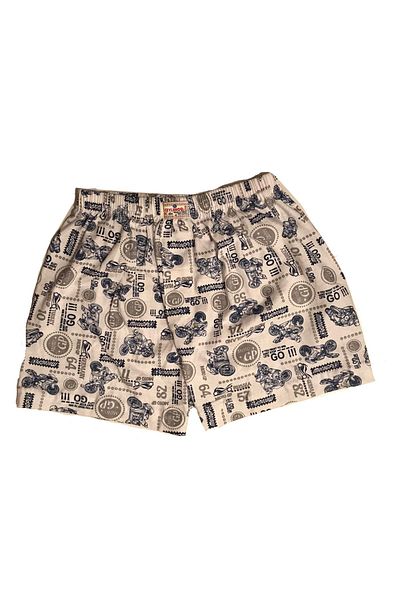 Ceylanoğlu Boy's Beige Mixed Color Lycra Printed Boxer