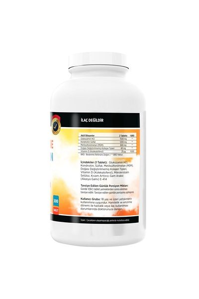 FLX Glucosamine Chondroitin Msm Collagen Vitamin D 300 Tablets