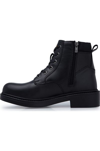 Scooter Men's Black Leather Boots