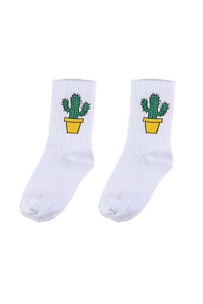 çorapdunyam Κάλτσες τένις Unisex Cactus Perfumed College Kk0091
