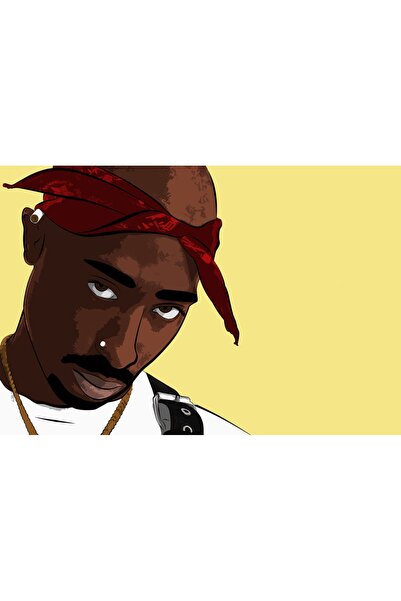 hediyeniburadabul Διακόσμηση Σπιτιού – Tupac Respect / Ξύλινος Πίνακας 20x30