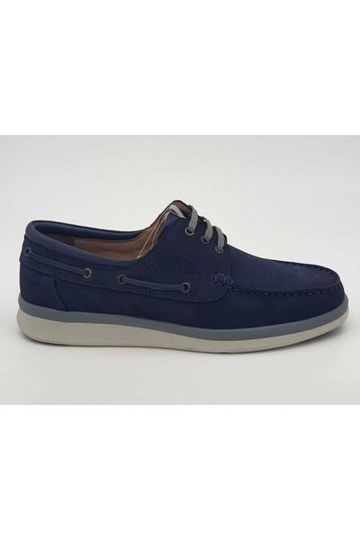 Forelli Pantofi din piele naturală albastru bleumarin pentru bărbați