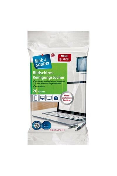 Flink Sauber Flink & Sauber Screen Cleaning Cloths 15x20 Cm 20 pcs