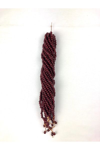 Keven Home 40 Pieces 6mm 99pcs Acrylic Prayer Rosary - Wholesale for Dispensing and Mawlid Gift - Claret Red