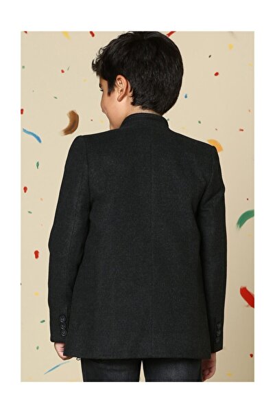 Dewberry Boy's Anthracite Coat -1530001K3001