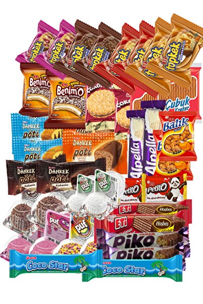 Eti 40 Parça Yılbaşı Hediye Atıştırmalık Pak No:7