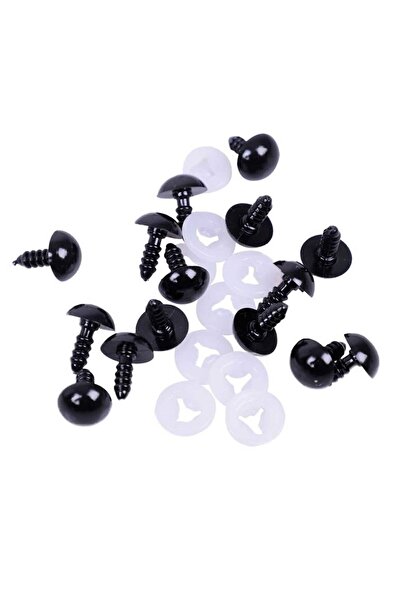 Özene Bezene 10 أزواج من عيون أميجورومي سوداء آمنة مقاس 14 ملم