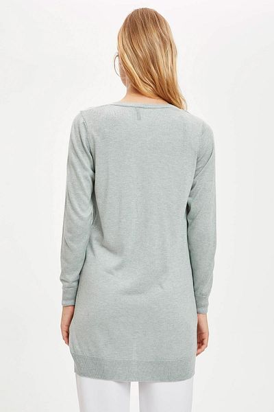DeFacto Ζακέτα με κουμπιά Relax Fit Long Knitwear