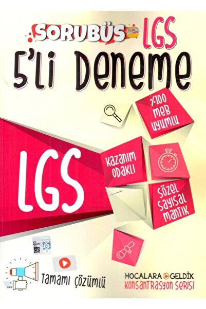 Hocalara Geldik 8.sınıf Lgs Sorubüs 5'li Deneme
