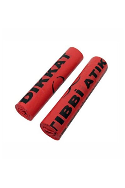 POŞET Tıbbi Atık Baskılı Jumbo Boy Çöp Torbası (80*110cm) (1rulo:10adet)