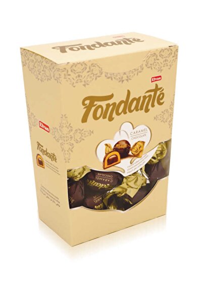 Elvan علبة هدايا فوندانتي كراميل توفي 300 جرام (1 صندوق)