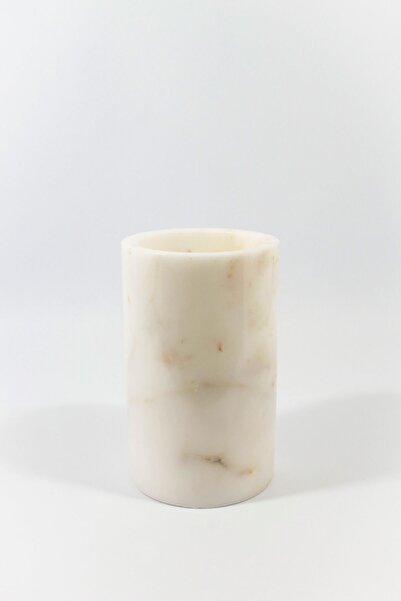 nmsg Doğal Mermer Beyaz Vazo