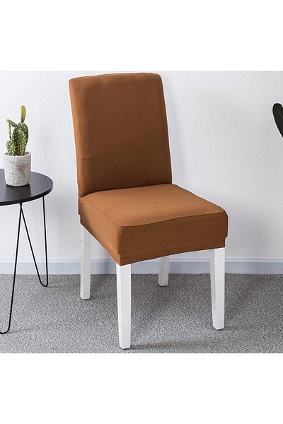 NEWBRENDHOME Кафяв калъф за стол Sandy (една част)