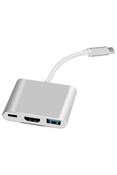 Coverzone Type-c To Hd Tv &multi Adaptör 5 In 1 Usb 3.0&hdmı Çoklayıcı Çevirici