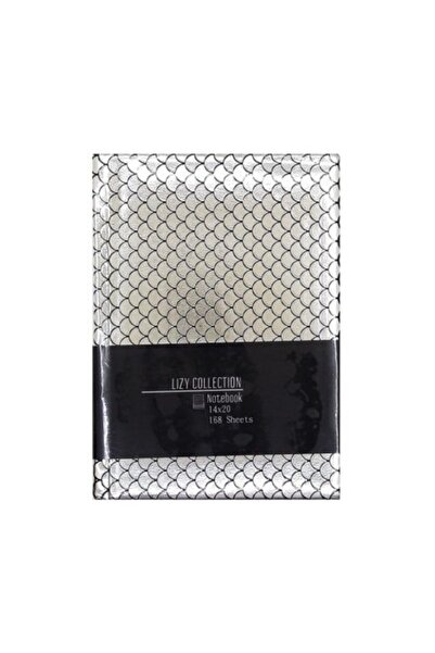Lizy Collection Notebook Yaldızlı Balık Sırtı 14*20 Çizgili