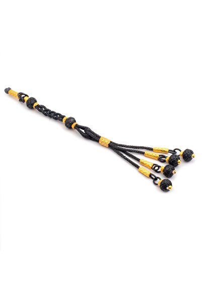 KAZZAZE Çakırbey Black Gold Combinație Tassel Tasbih