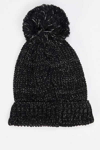 DeFacto Women's Black Red Pompom Knitwear Beret R7505AZ20WN
