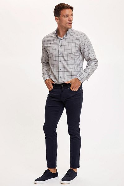 DeFacto Men's Navy Extra Slim Fit Chino Pants S7184AZ20AU