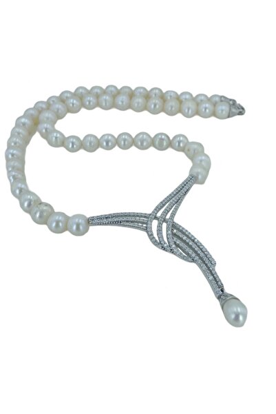 MaGümüş Suyolu Gerçek Inci Gerdanlık 925 Gümüş Kolye