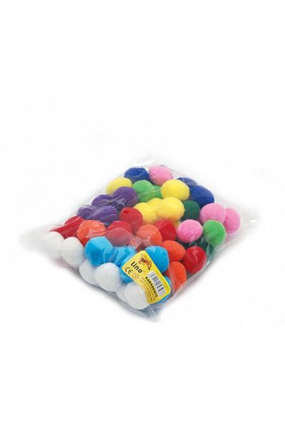 Lino Pompom 3 cm. Large Size - 75 Pieces Rbz-2006-3