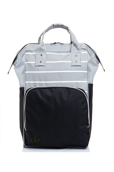 USF Gray Black Baby Care Bag Mother Baby Care Backpack