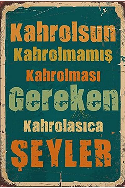 hediyeniburadabul Poster retro din lemn