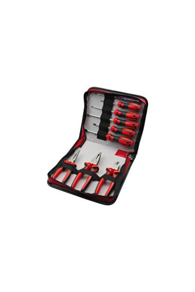 CETA FORM E99-41-w09pz Deri Çantalı Pense-tornavida Seti 9 Parça
