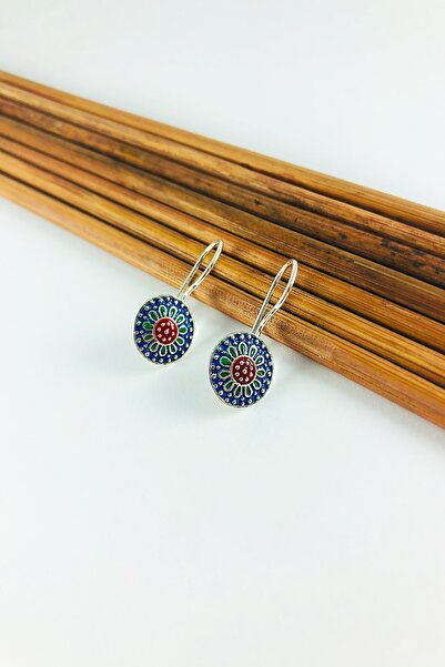 Sungurbey Gümüş Dünyası Mardin Hasırı Mineli Gümüş Bayan Küpe